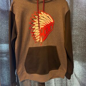 Hooey Red and Grey Men's Hoodie